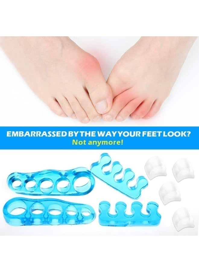 ChicAbode 8 Pcs of Gel Toe Stretchers and Toe Separators for Relaxing Toes, Embossing of the Big Toe, Hammer and so on. Suitable for Men and Women, Quickly Relieves Pain After Yoga and Physical - Image 4